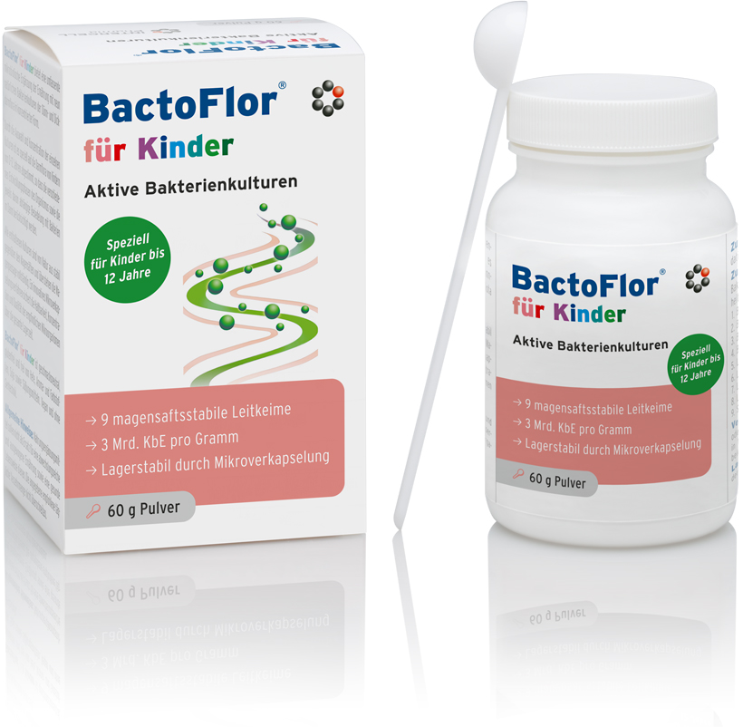 BactoFlor für Kinder – Speziell für Säuglinge und Kinder bis 12 Jahre – Bakterienkulturen in Premiumqualität